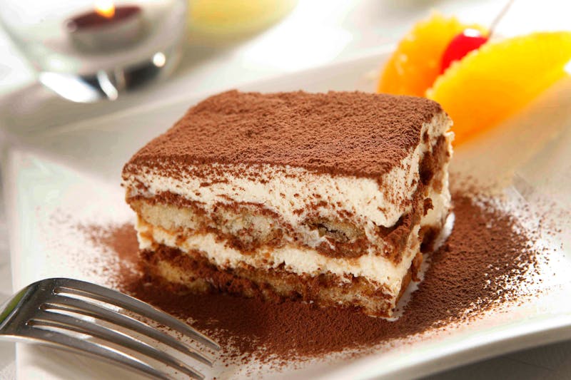 Tiramisu dessert from pizza luce Hamden CT