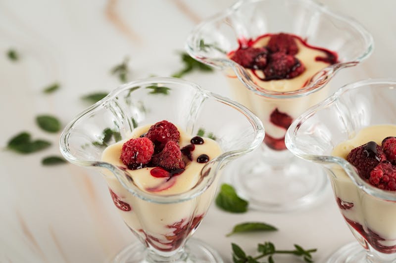 Panna cotta with berry coulis from pizzaluce